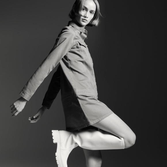 ZARA BNWT Cotton Button-up Denim Dress - Picture 3 of 6